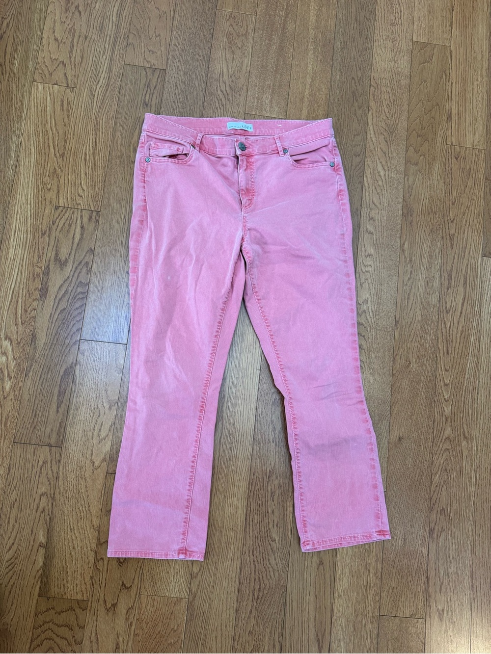 LOFT Rose-Pink Straight Leg Jeans
